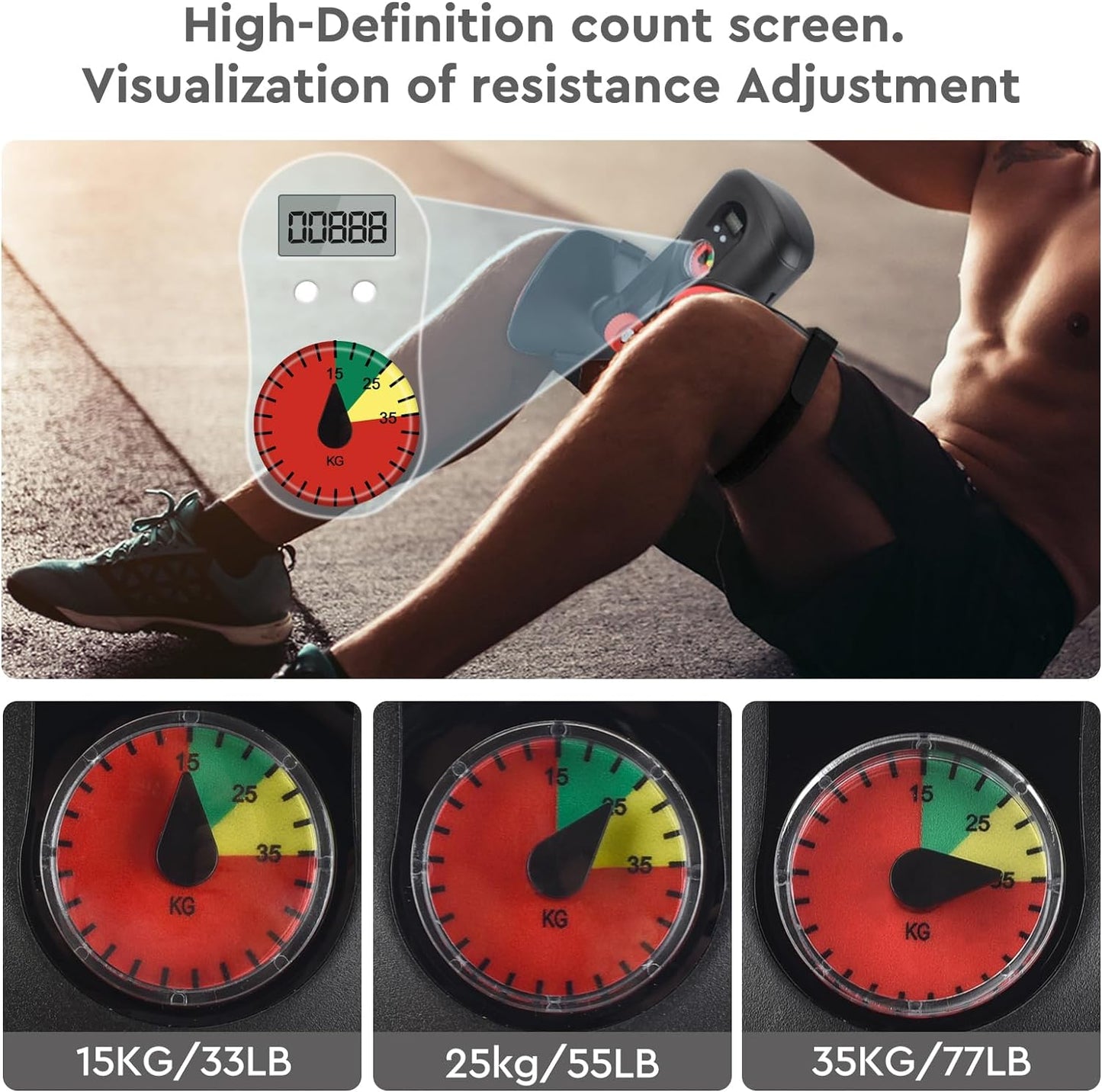 Thigh Master Kegel Leg Exerciser Adjustable 77LB ,Enhanced Resistance Hip and Pelvis Trainer,Adductor Exerciser for Home Workout