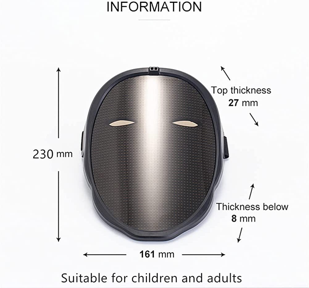 2 PCS Boywithuke LED Face Changing Smart Mask with Phone App for Thanks Giving Day Christmas,New Year Party