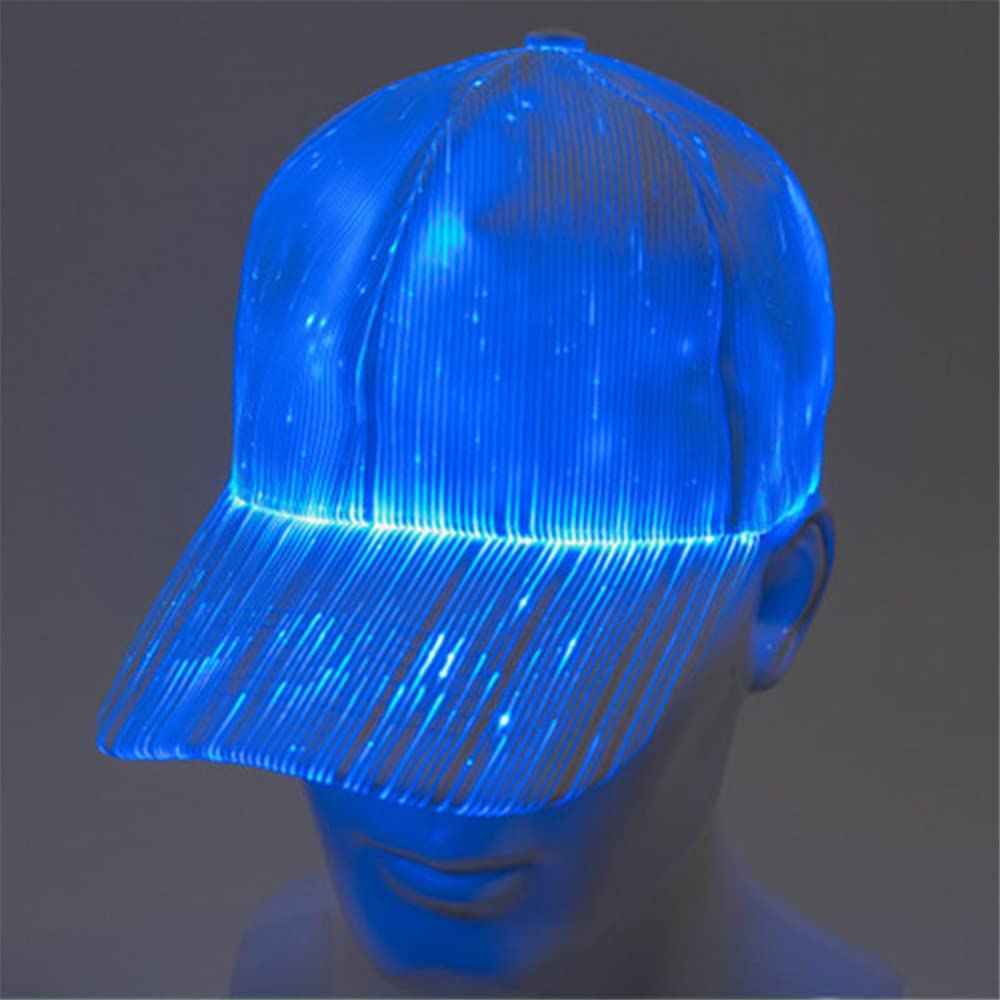 New Christmas Gift RGB 7 Color Flashing Led Fiber Optic Hat Night Light Built-in Battery for Thanks Giving ,Christmas,New Year
