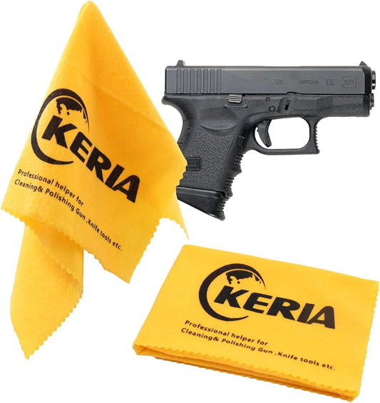 Keria Gun Rag Lint Free Gun Cloth 100% Cotton 2 Pack Gun Care Silicone Gun Cleaning Cloth Size 12"x12",Firearm Accessories Gun Cleaning Products