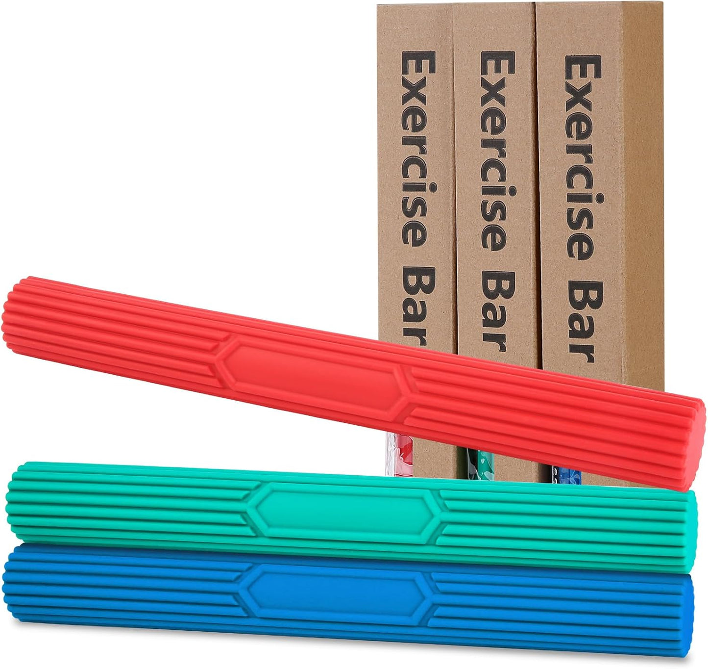 Flex Tennis Elbow Therapy Bar, Flexbar Treatment, Grip Strength Trainer, Therabars Flex Bars Physical Tendonitis, Wrist, Pain Relief, Forearm Strengthener Hand Exercise, Resistance Twist 25lb 15lb 10lb